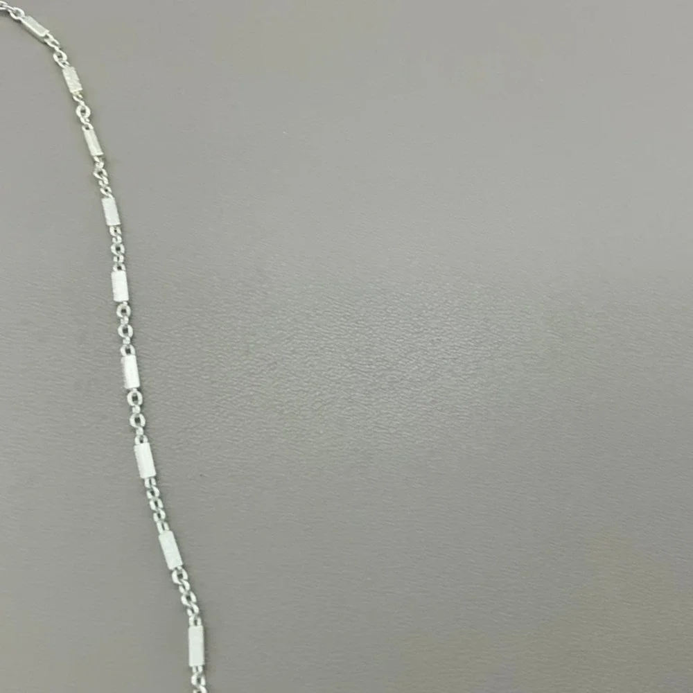 Stella & Dot Necklace Womens Silver Tone Mother of Pearl Teardrop Pendant 18